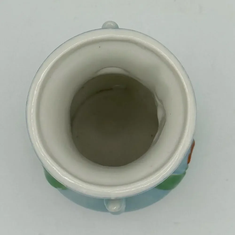 Vtg Trico Hand Painted Nagoya Japan Floral Mini Vase